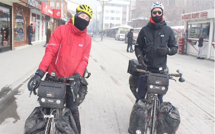 Кругосветные велотуристы прибыли в Турцию