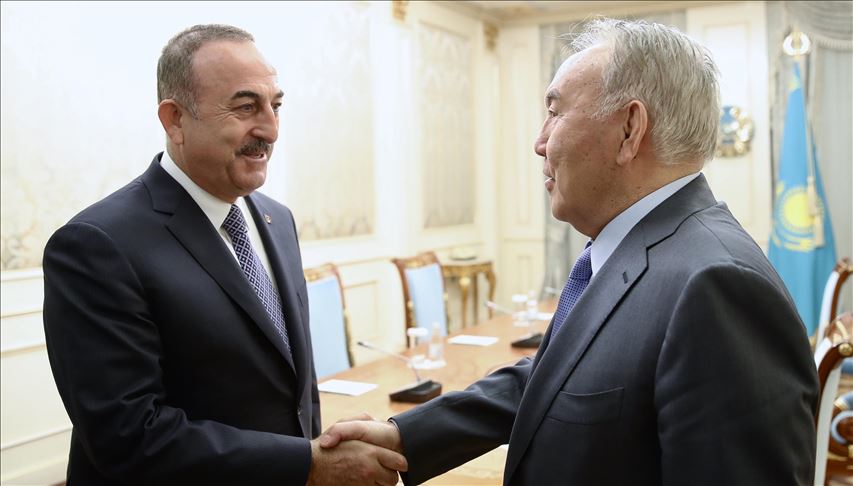 Глава МИД Турции провел встречу с Нурсултаном Назарбаевым