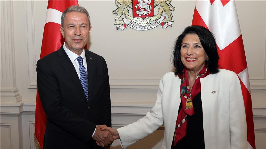 Хулуси Акар встретился с президентом Грузии