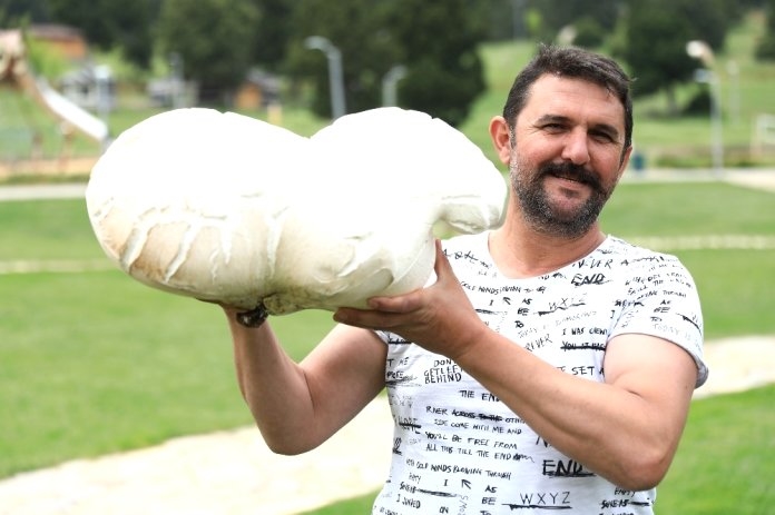 Житель Денизли нашел гигантский гриб