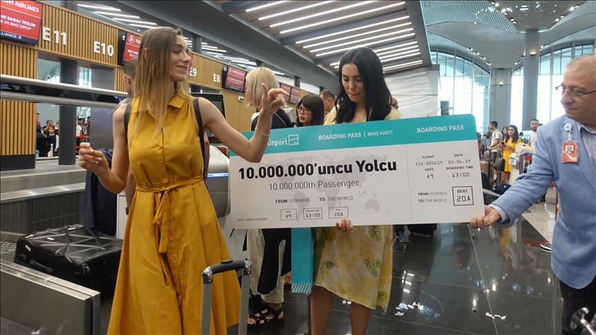 «Стамбульский аэропорт» обслужил 10-миллионного пассажира