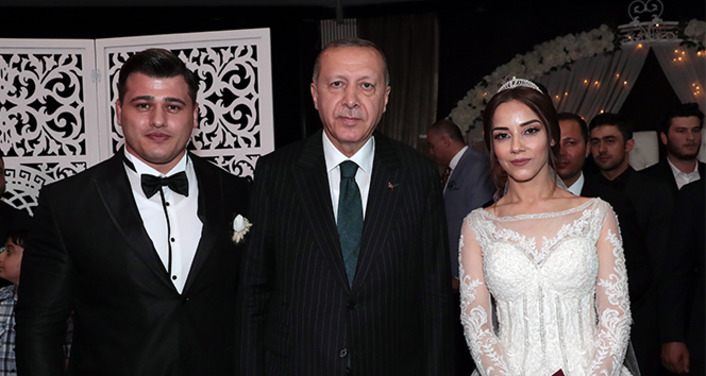 Президент Эрдоган стал свидетелем на свадьбе олимпийского чемпиона