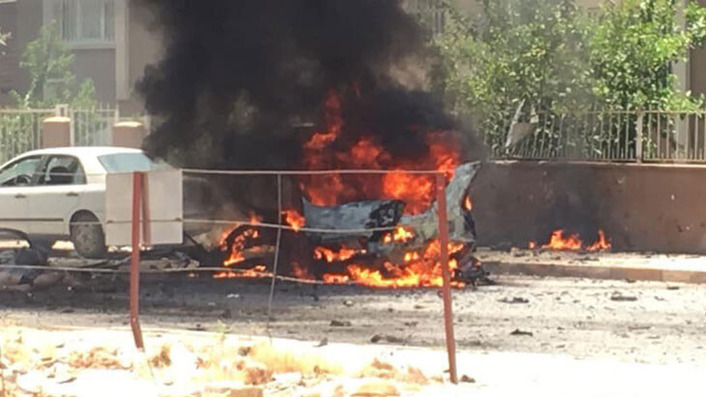 В турецкой провинции Хатай взорвался автомобиль