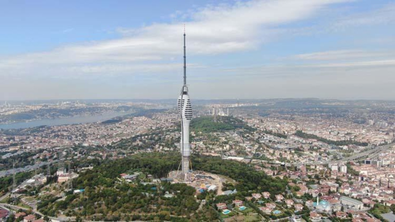 В Турции завершается строительство самой высокой телевышки страны
