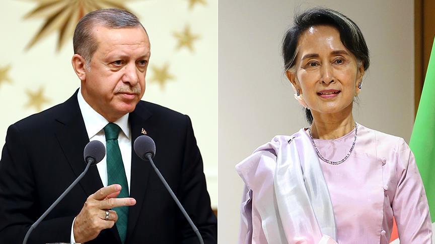 Президент Турции переговорил с главой МИД Мьянмы