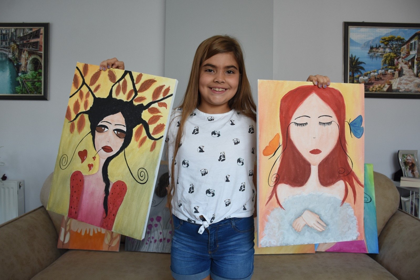  8-летняя турецкая художница открывает первую выставку