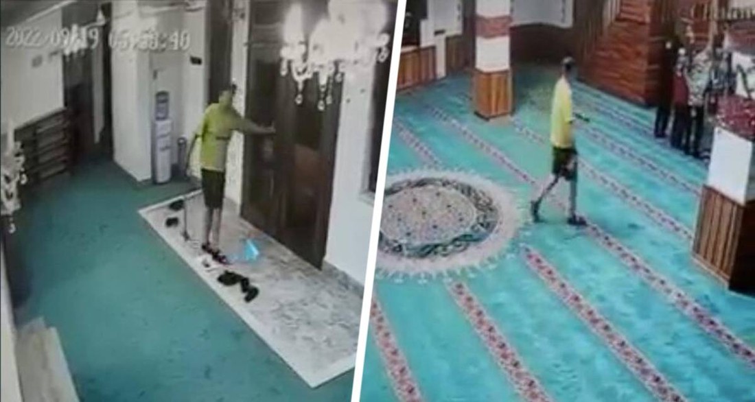 Пьяный российский турист ворвался в мечеть в Турции