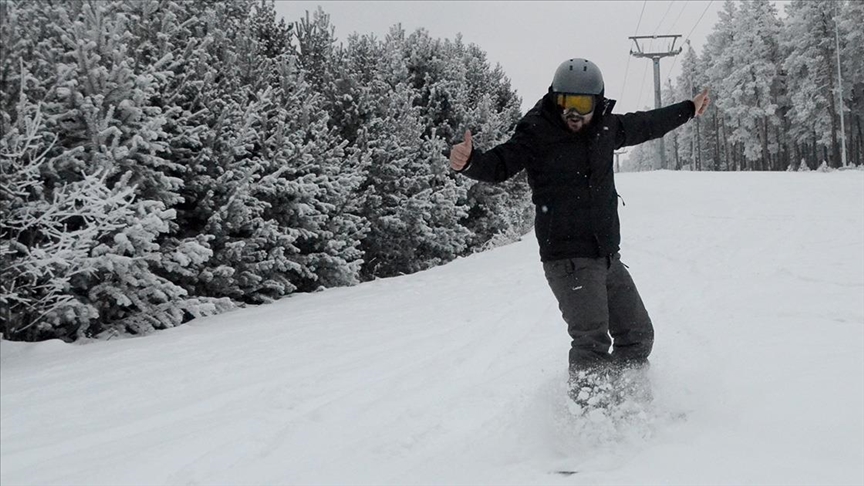Любители сноуборда «открыли сезон» в Турции