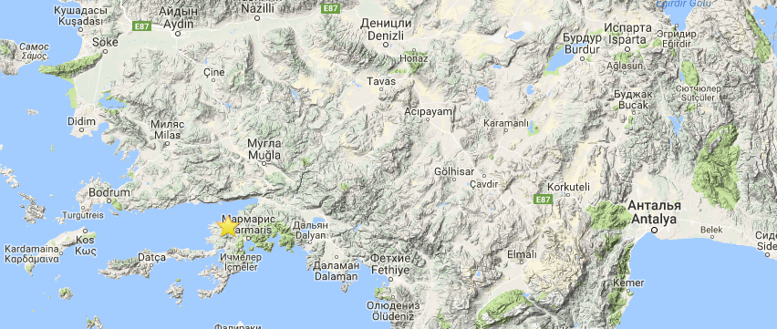 Землетрясение силой 4,2 произошло в Турции
