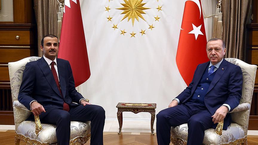 Президент Турции встретился с эмиром Катара