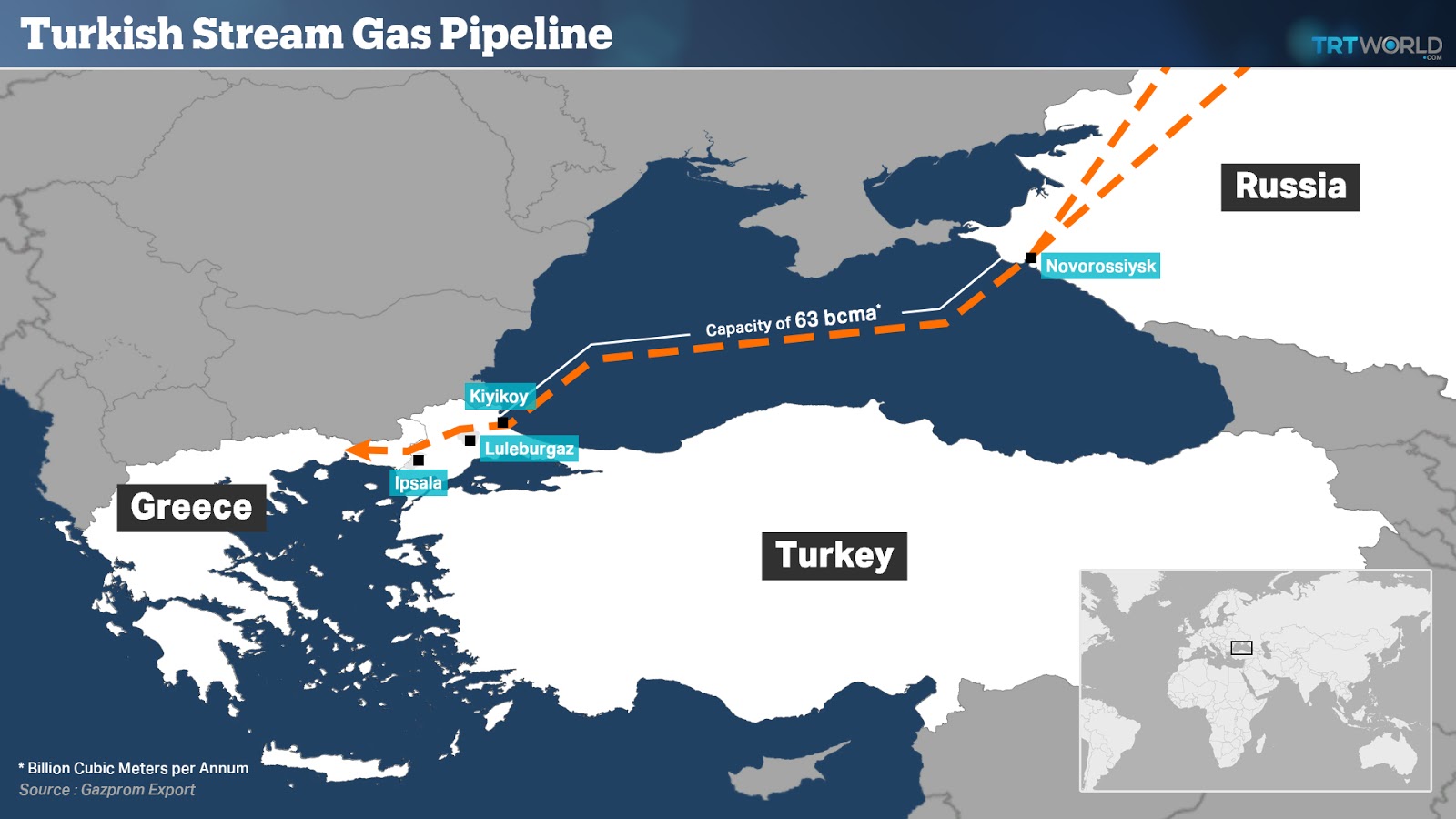 Завершился морской этап первой нитки "Турецкого потока"