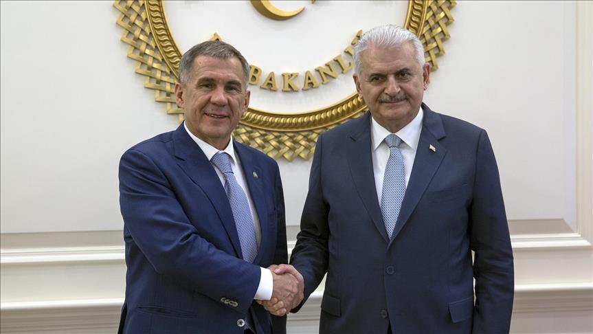 Премьер-министр Турции принял  главу Татарстана во дворце "Чанкая"