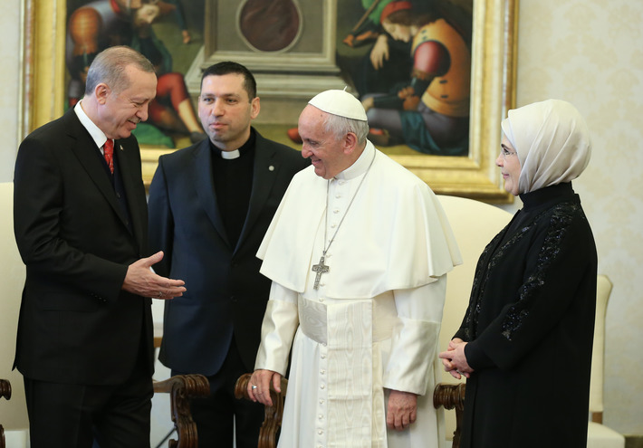 Президент Турции встретился с Папой