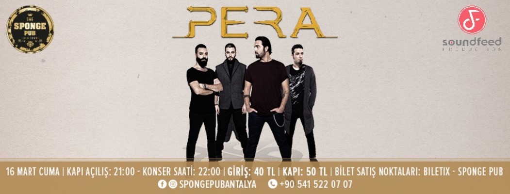Концерт группы "Пера" состоится в Анталье 16 марта