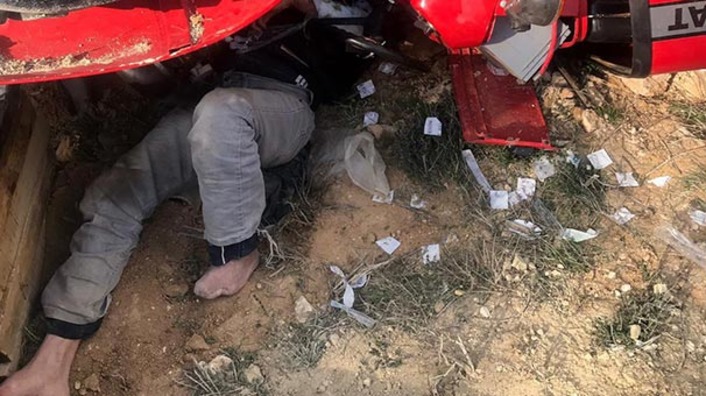 Фермер в Газиантепе был спасен из-под трактора через 36 часов