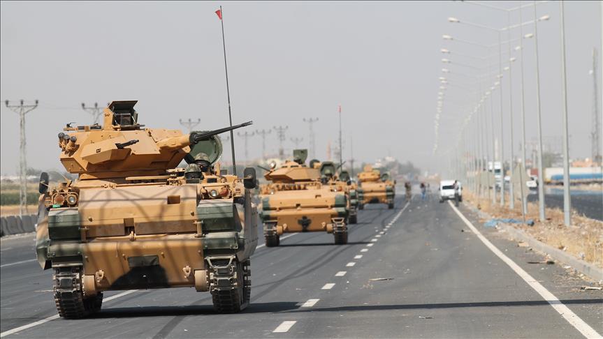 ВС Турции отработали действия по созданию условной линии обороны