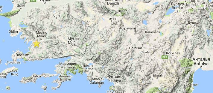 Землетрясение мощностью 3,0 произошло в Турции 