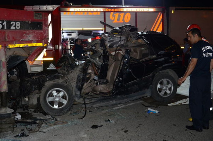 Страшная авария произошла ночью в Аташехире (Ataşehir)