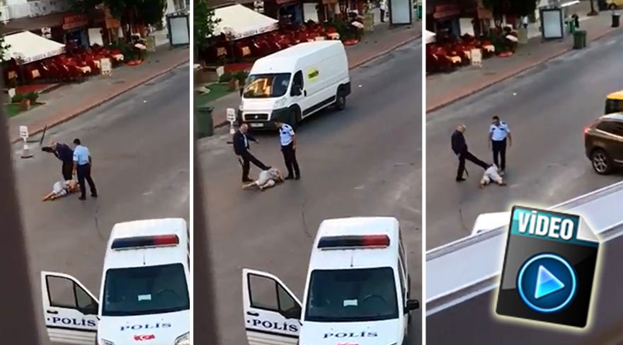 Избиение полицейскими женщины в Аланье попало на видео