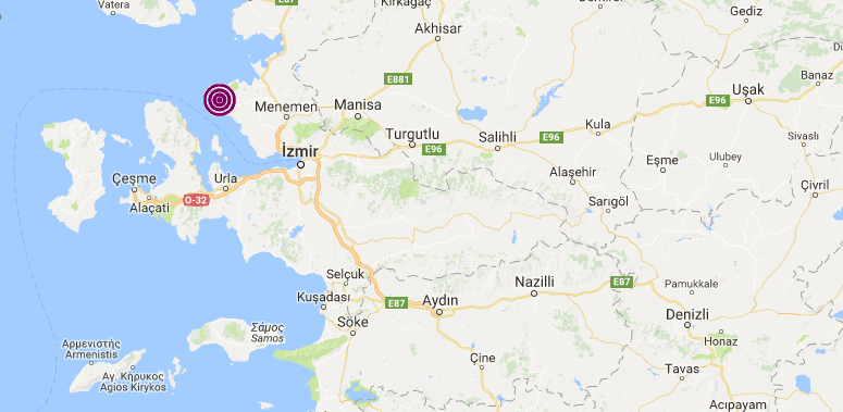 Три мощных землетрясения произошли в Измире