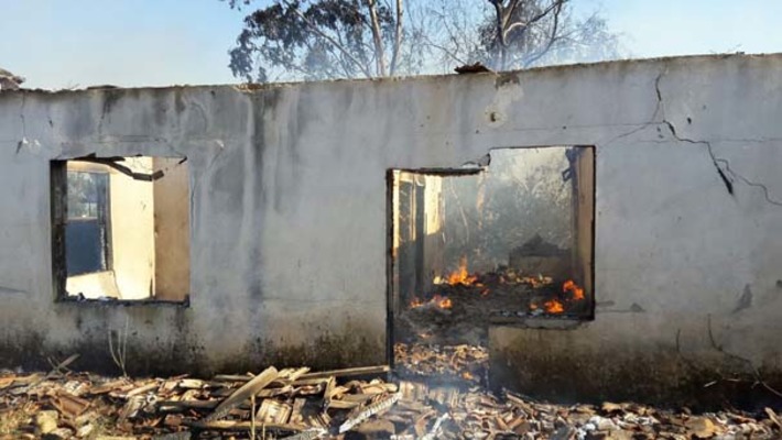 Видео пожара в Серике