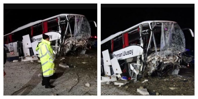 Пассажирский автобус разбился в Турции: двое погибших, 33 раненых