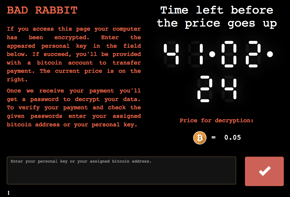 Турцию и ряд других стран атаковал вирус Bad Rabbit