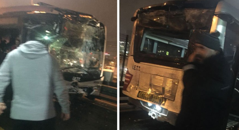 Авария с участием двух метробусов в Стамбуле: ранены 22 человека