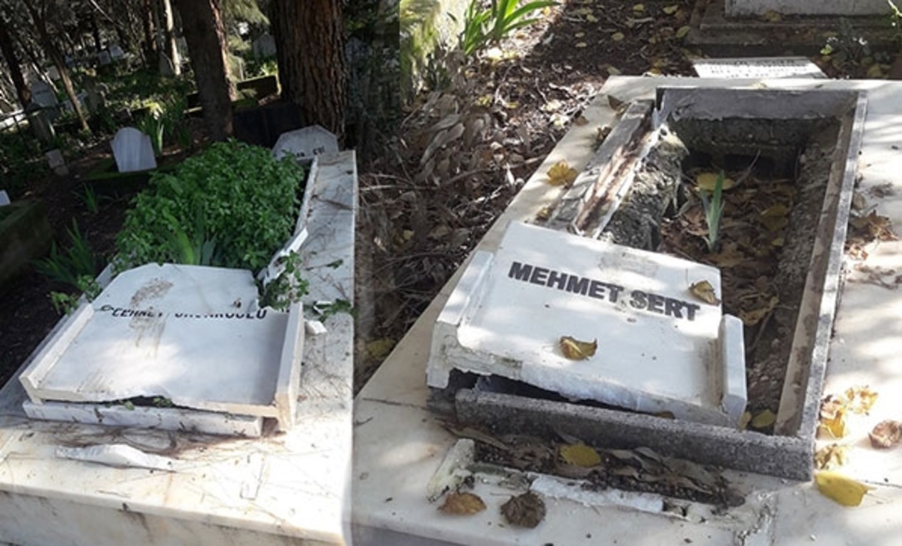 В Турции зафиксированы акты вандализма на кладбище