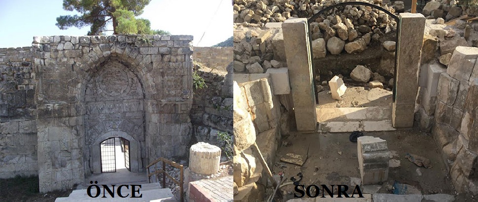 800-летние исторические ворота в Анталье были разрушены во время реставрации