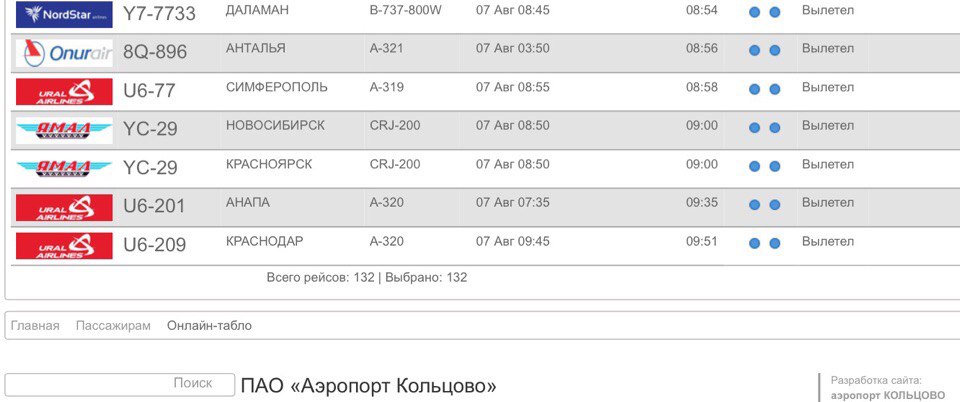 В Екатеринбурге  на 5 часов задержали рейс в Турцию