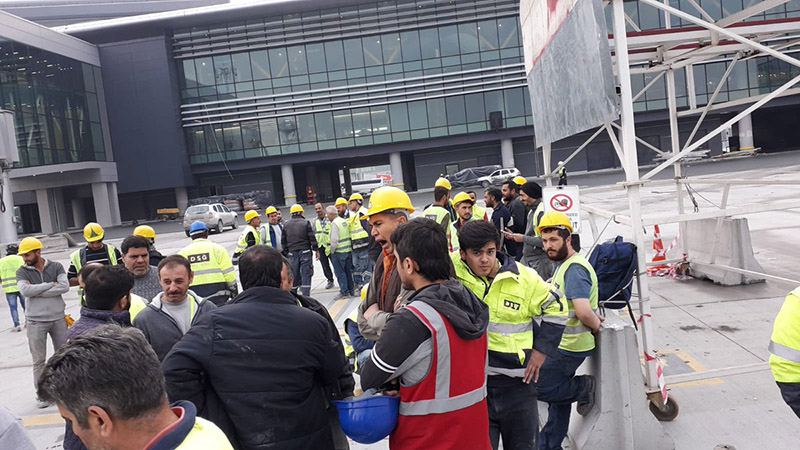 Очередная забастовка началась на строительстве нового стамбульского аэропорта