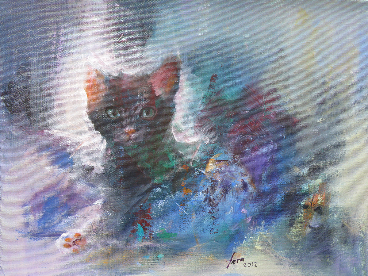 В бодрумской картинной галерее показывают “Измирских котов”