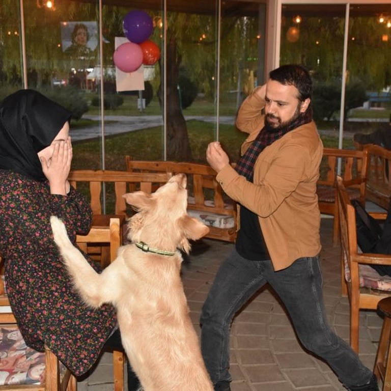 Житель Малатьи тренирует пса защищать женщин от насилия