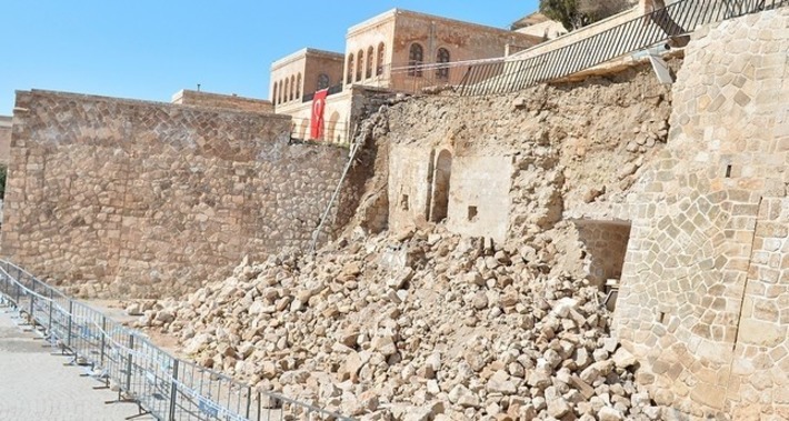 Руины древней турецкой мечети обнаружены в результате осыпи