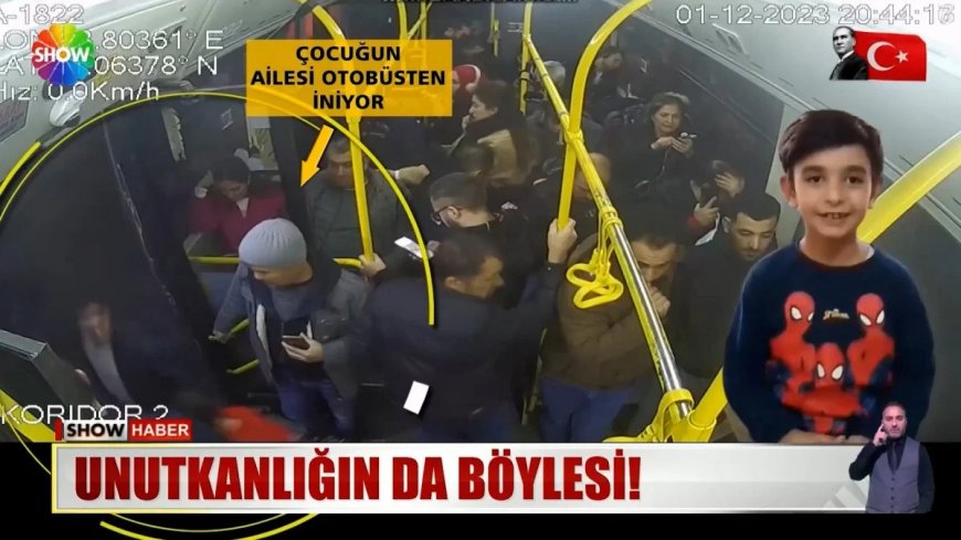Турецкая семья забыла ребенка в автобусе