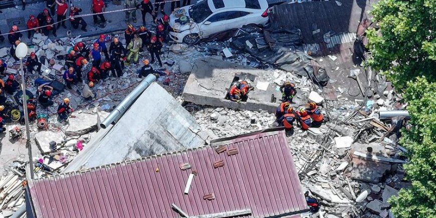 При обрушении дома в Стамбуле один человек погиб, есть пострадавшие