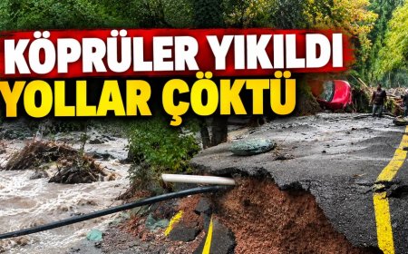 Сакарья: ливень разрушил мосты и дороги, затоплены дома и поля