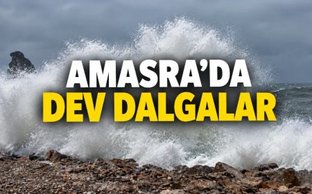 Амасра: после оранжевого предупреждения МГМ разыгралась буря