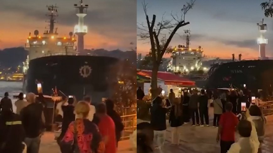 В Босфоре судно с химикатами едва не выбросило на берег из-за поломки