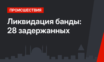 Ликвидация банды: 28 задержанных