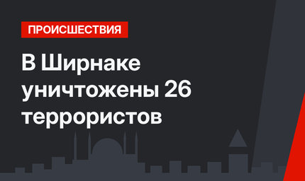 В Ширнаке уничтожены 26 террористов 