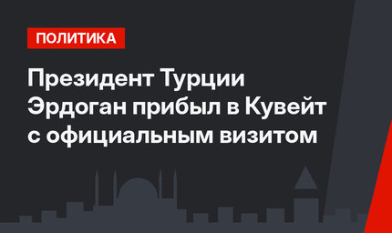 Президент Турции Эрдоган прибыл в Кувейт с официальным визитом