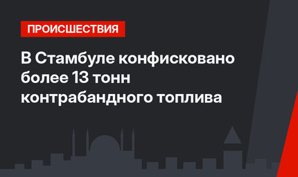В Стамбуле конфисковано более 13 тонн контрабандного топлива