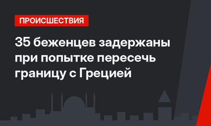 З5 беженцев задержаны при попытке пересечь границу с Грецией