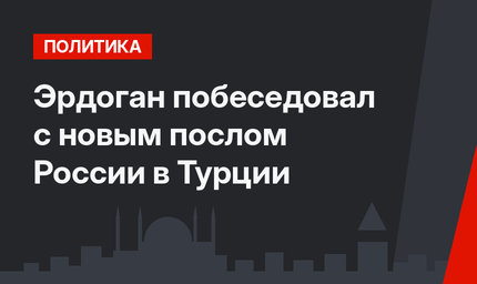 Эрдоган побеседовал с новым послом России в Турции