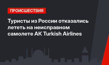 Туристы из России отказались лететь на неисправном самолете АК Turkish Airlines