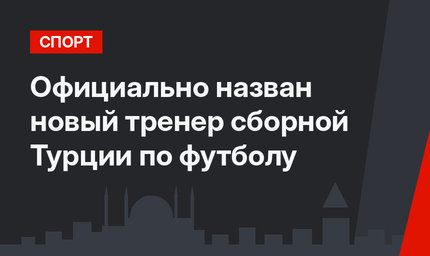 Официально назван новый тренер сборной Турции по футболу