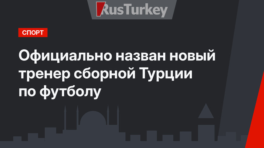 Официально назван новый тренер сборной Турции по футболу