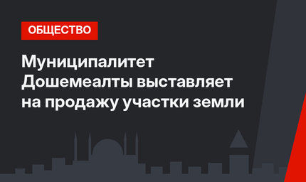 Муниципалитет Дошемеалты выставляет на продажу участки земли